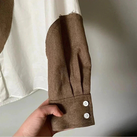 Howl  Studio | Geometric Rough Cut Blouse - Picture 5 of 16